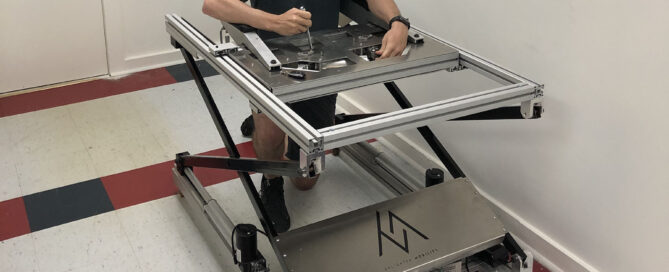 Adrian Tinkering with Enlight Gait Trainer